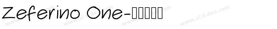 Zeferino One字体转换